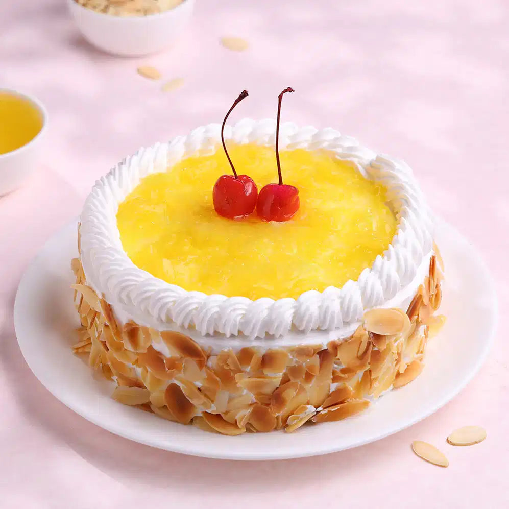 Tropical Pineapple Cream Cake