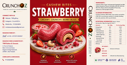 CrunchOz Strawberry Cashew bites