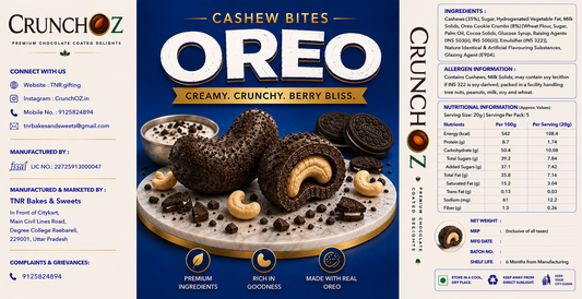 CrunchOz Oreo Cashew Bites