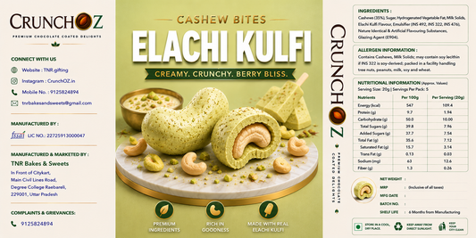 CrunchOz Elachi Kulfi Cashew bites