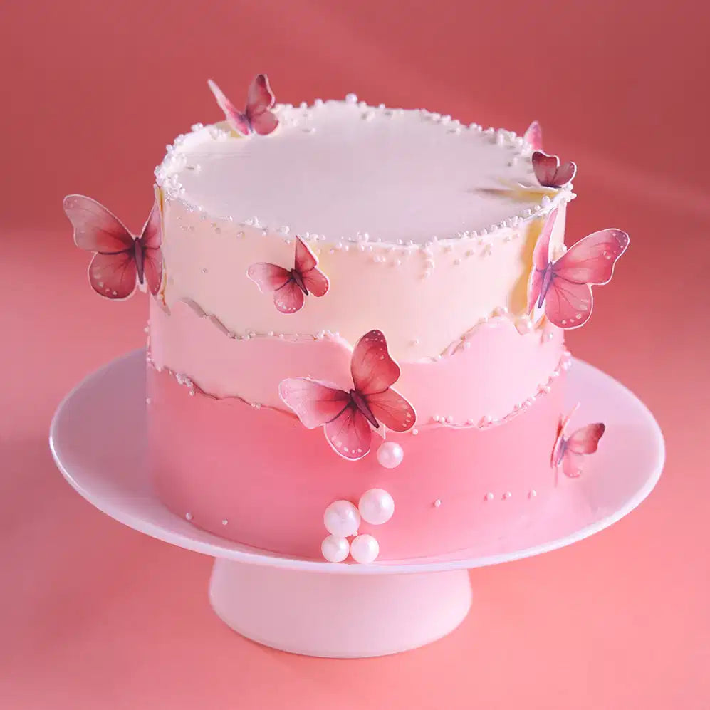 Blossoming Butterflies Layer Cake