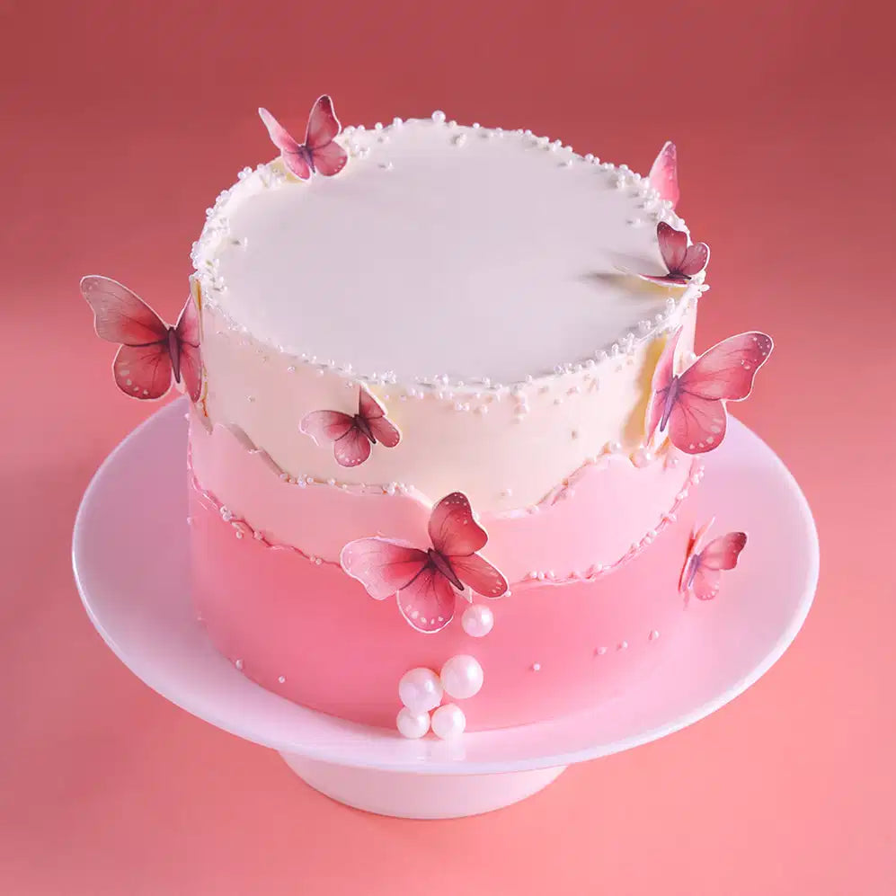 Blossoming Butterflies Layer Cake