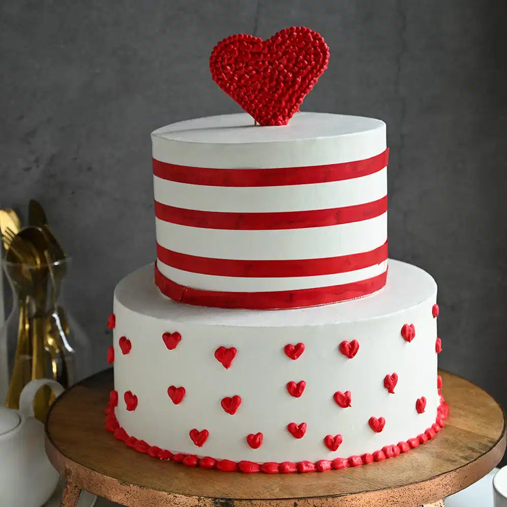 Heartfelt Love Cake