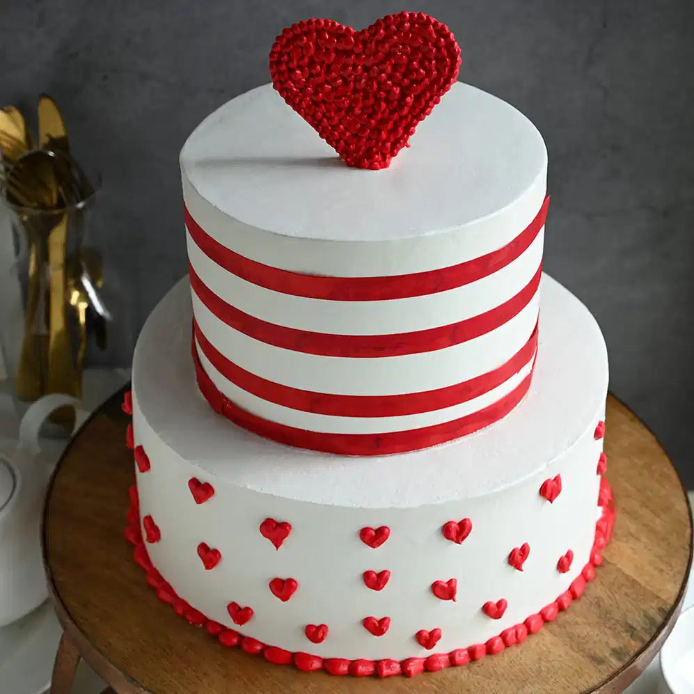 Heartfelt Love Cake