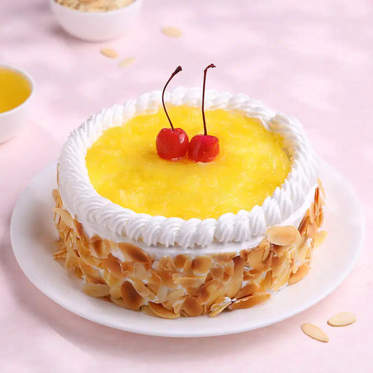 Tropical Pineapple Cream Cake